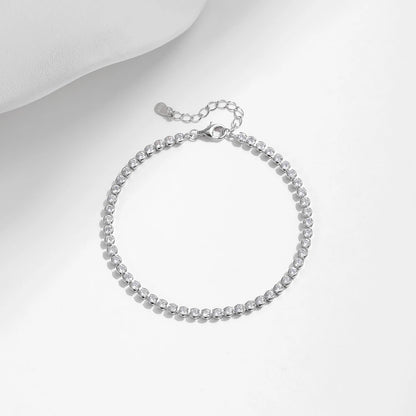 925 Sterling Silver CZ Tennis Bracelet