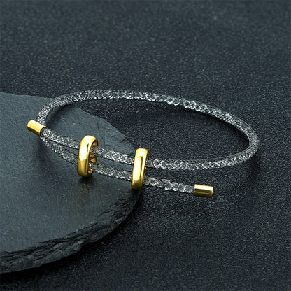 Stainless Steel Adjustable Mesh Bracelet