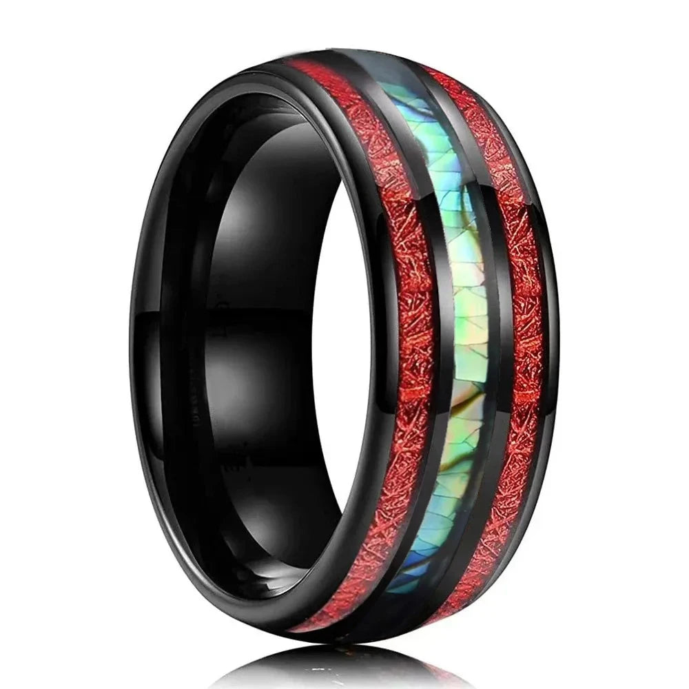 8mm Stainless Inlaid Bands (14 Styles)