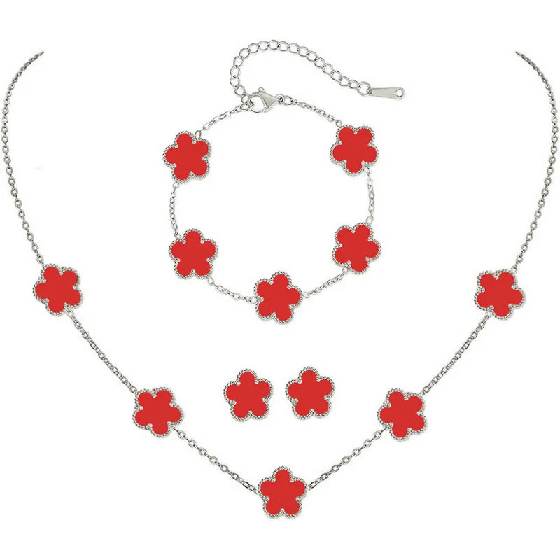 Stainless Flower Clover Full Set (7 Colors)