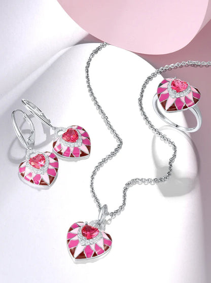 925 Sterling Silver Heart Set