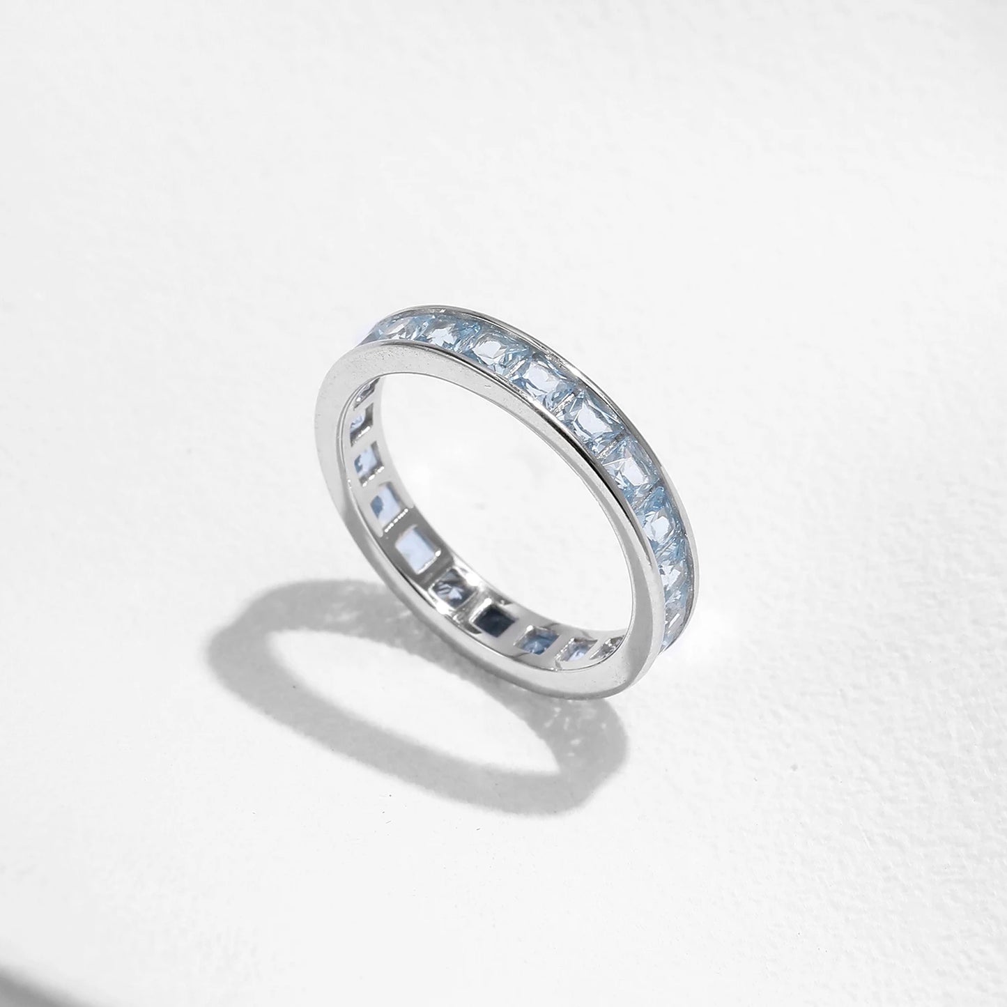 925 Sterling Silver CZ Eternity Band