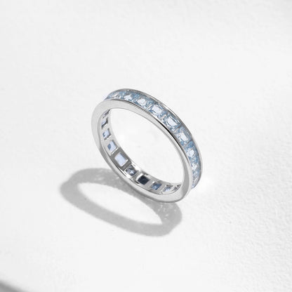 925 Sterling Silver CZ Eternity Band