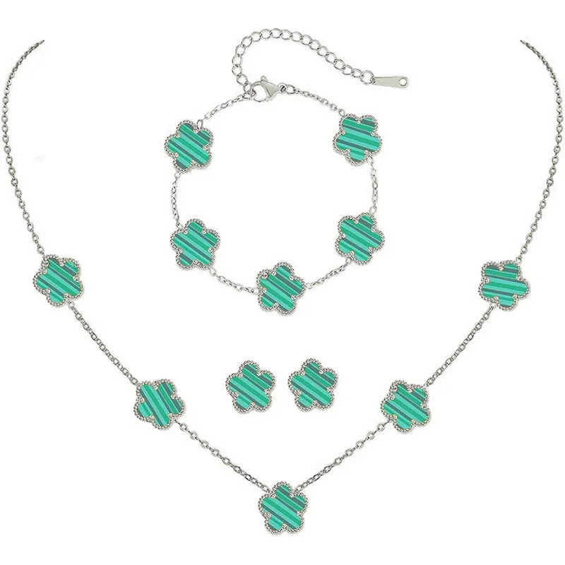 Stainless Flower Clover Full Set (7 Colors)