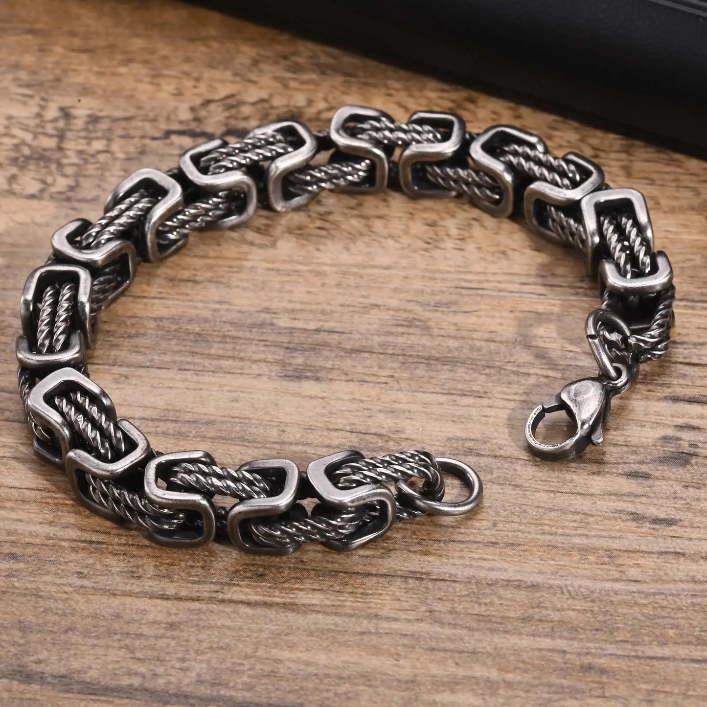 Stainless Steel 8mm Byzantine Bracelets