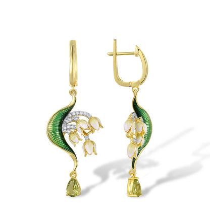 Grappolo di Foglie - Earrings