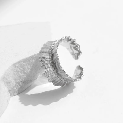 925 Sterling Silver Textured Ring