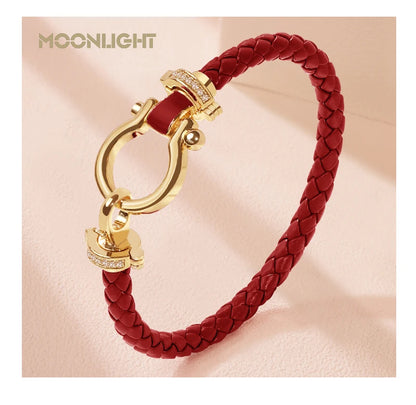 MOONLIGHT Leather Bracelet (Multiple Color Options)