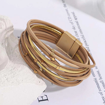 Multilayer Leather Bracelet (12 Color Choice)