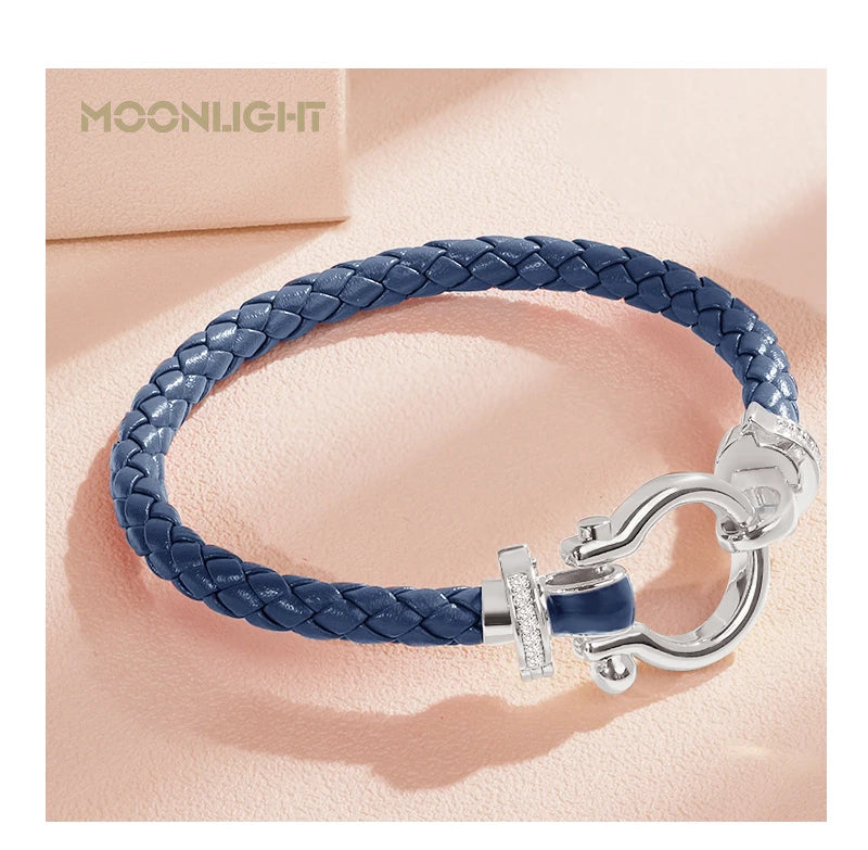 MOONLIGHT Leather Bracelet (Multiple Color Options)