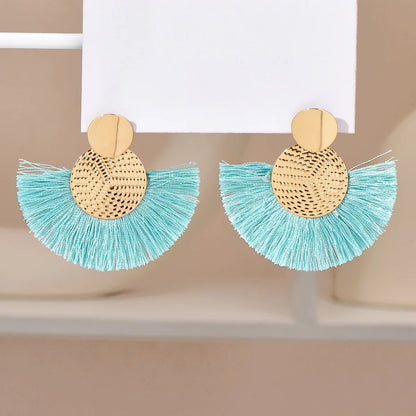 Bohemian Tassel Dangle Fringe Earrings