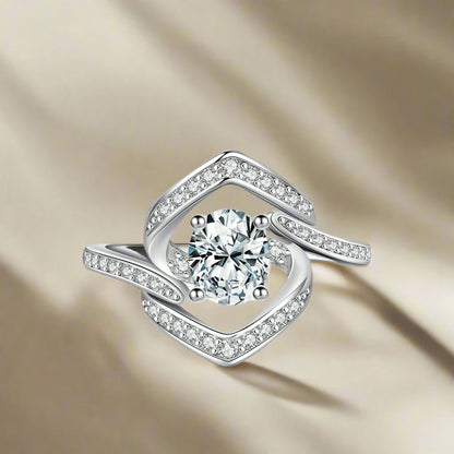 925 Sterling Silver Luxury CZ Ring