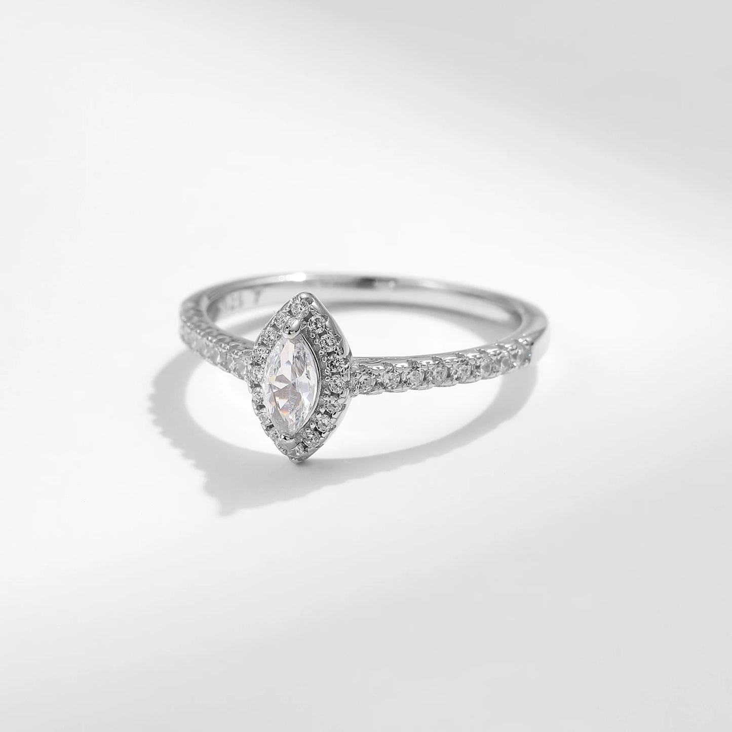 Marquise Cut CZ 925 Sterling Silver Ring