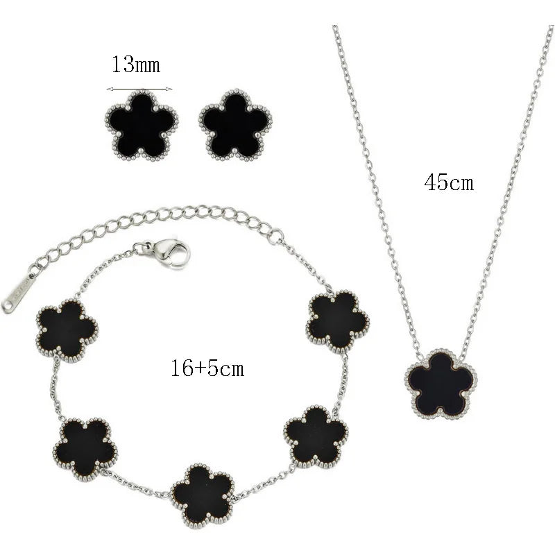 Stainless Flower Clover Full Set (7 Colors)