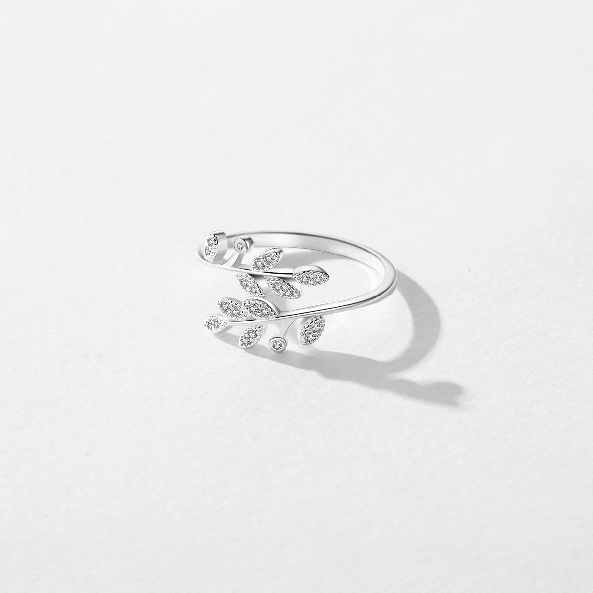 925 Sterling Silver Tree Leaf Ring