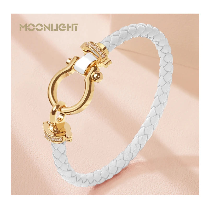 MOONLIGHT Leather Bracelet (Multiple Color Options)