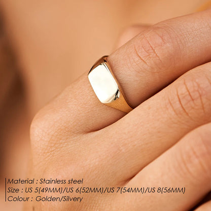 Rectangular Stainless Steel Ring