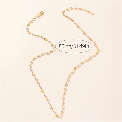 Crystal Zircon & Shiny Rhinestone Long Tassel Bohemian Necklaces