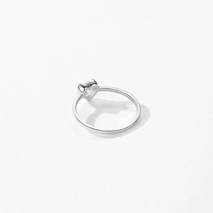 925 Sterling Silver Heart Zirconia Ring