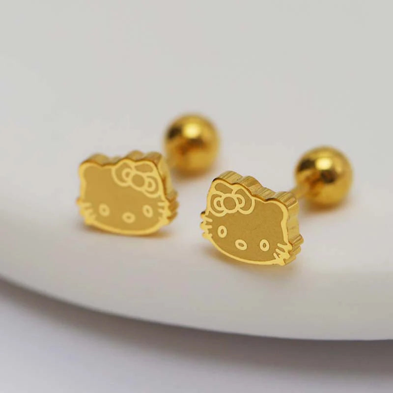 Kawaii Cartoon Hello Kitty Earrings