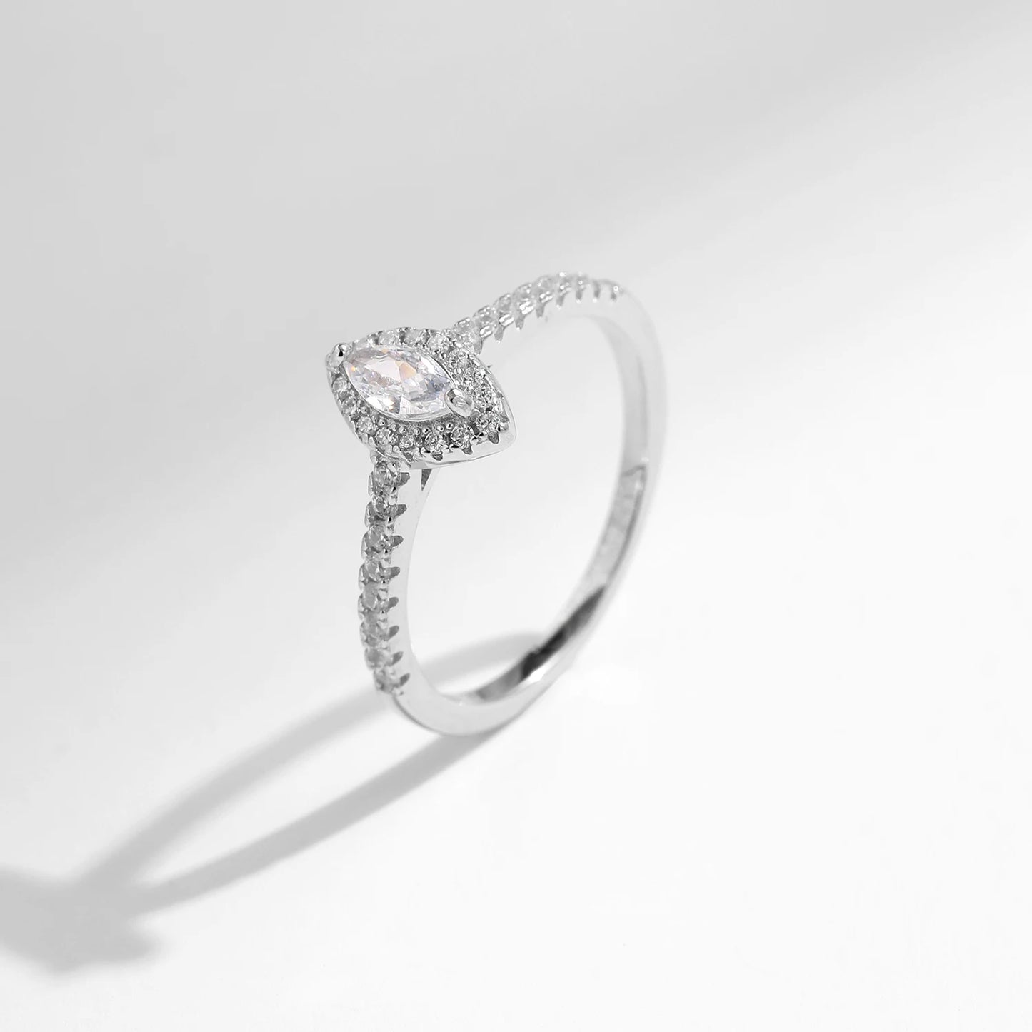 Marquise Cut CZ 925 Sterling Silver Ring