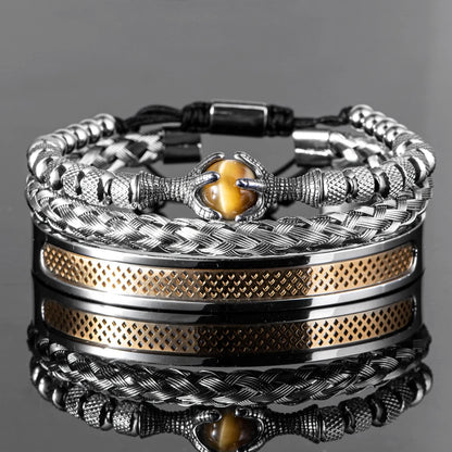 Stainless Steel Luxury Bracelet Set