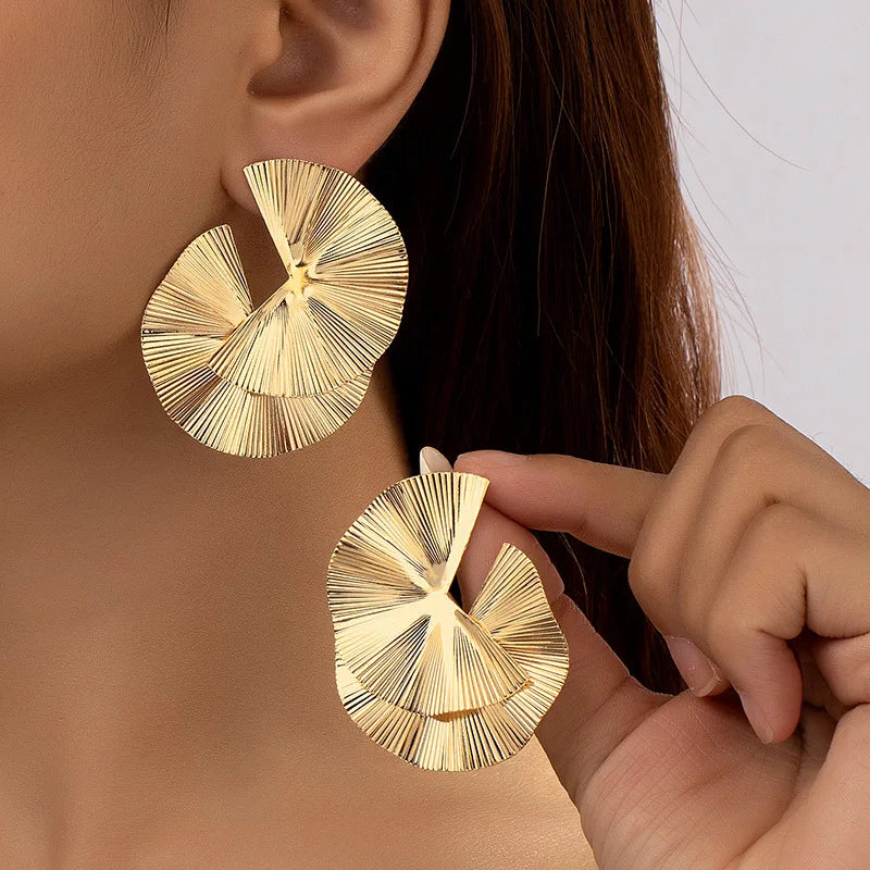 Irregular Twisted Design Earrings