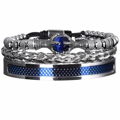 Stainless Steel Luxury Bracelet Set