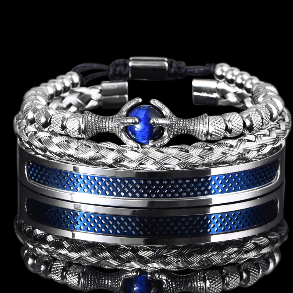 Stainless Steel Luxury Bracelet Set