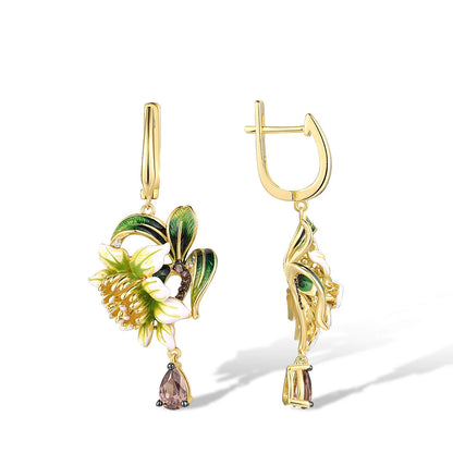 Fioritura Dorata - Earrings