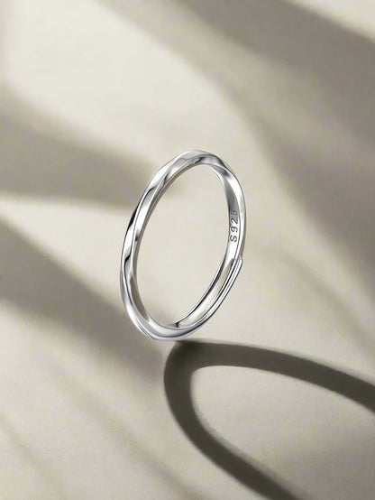 925 Sterling Silver bending Ring