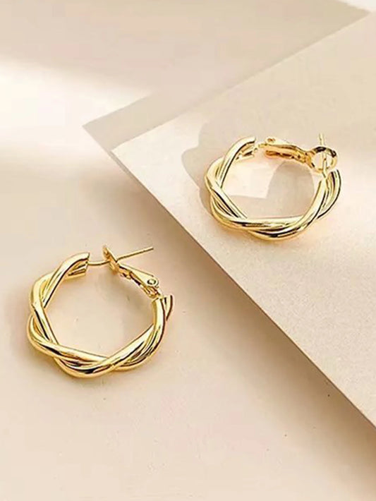 Double Loop Wrapped Earrings