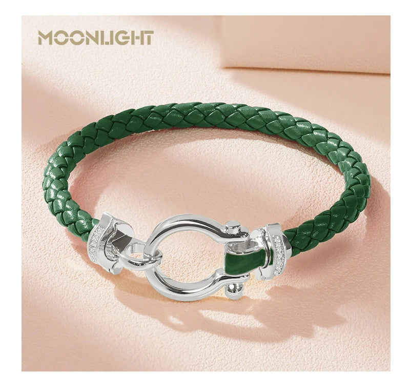 MOONLIGHT Leather Bracelet (Multiple Color Options)