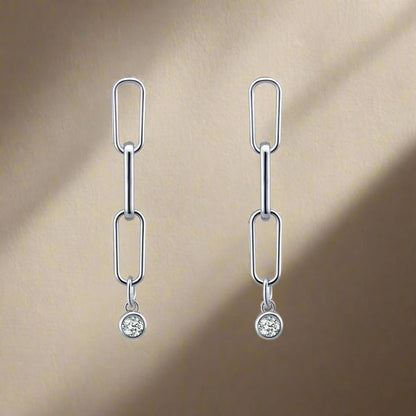 VVS1 Moissanite Diamond 925 Sterling Silver Earrings