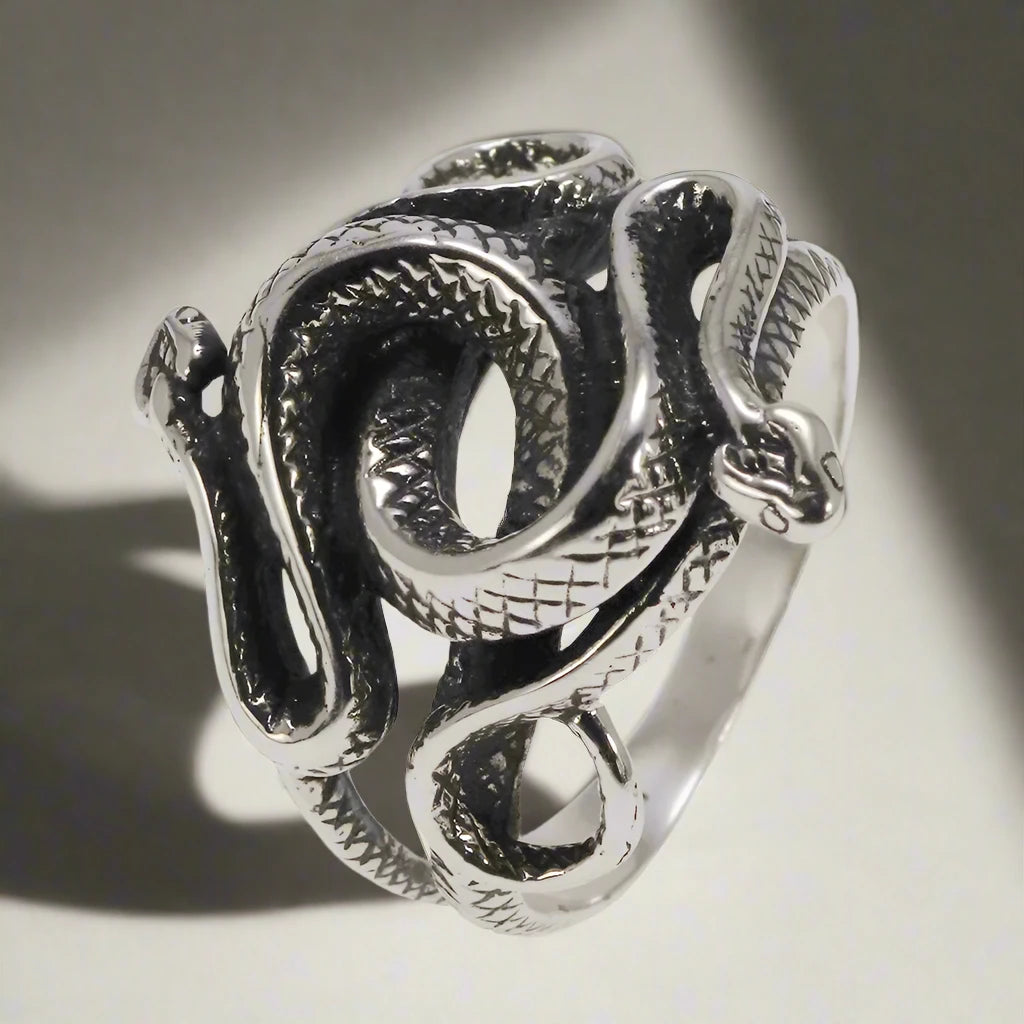 925 Sterling Silver Snake Ring