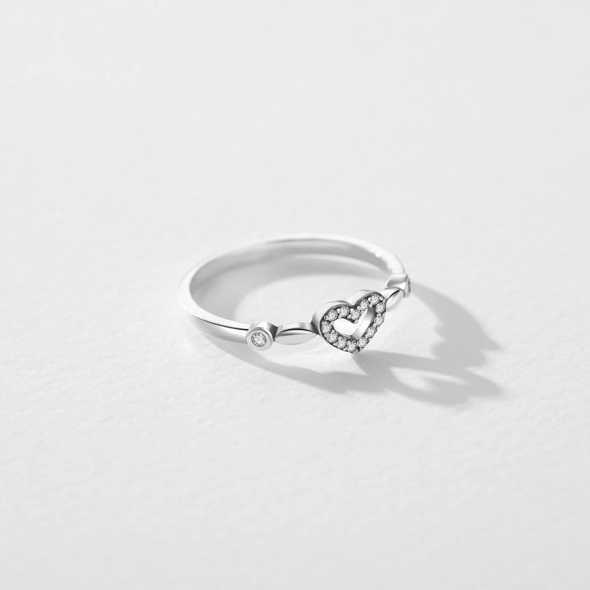 Real 925 Sterling Silver Heart Ring