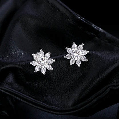 VVS1 Moissanite Diamond Stud Earrings 925 Sterling Silver