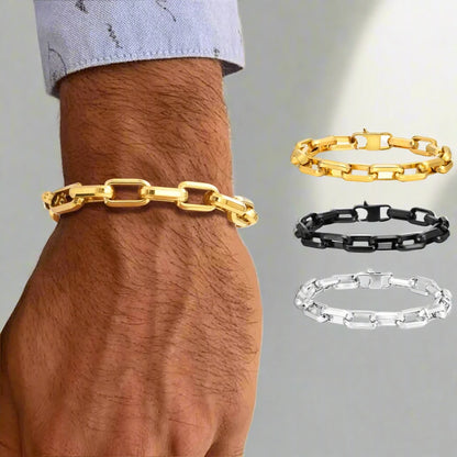 Stainless Rectangle Chain Bracelets