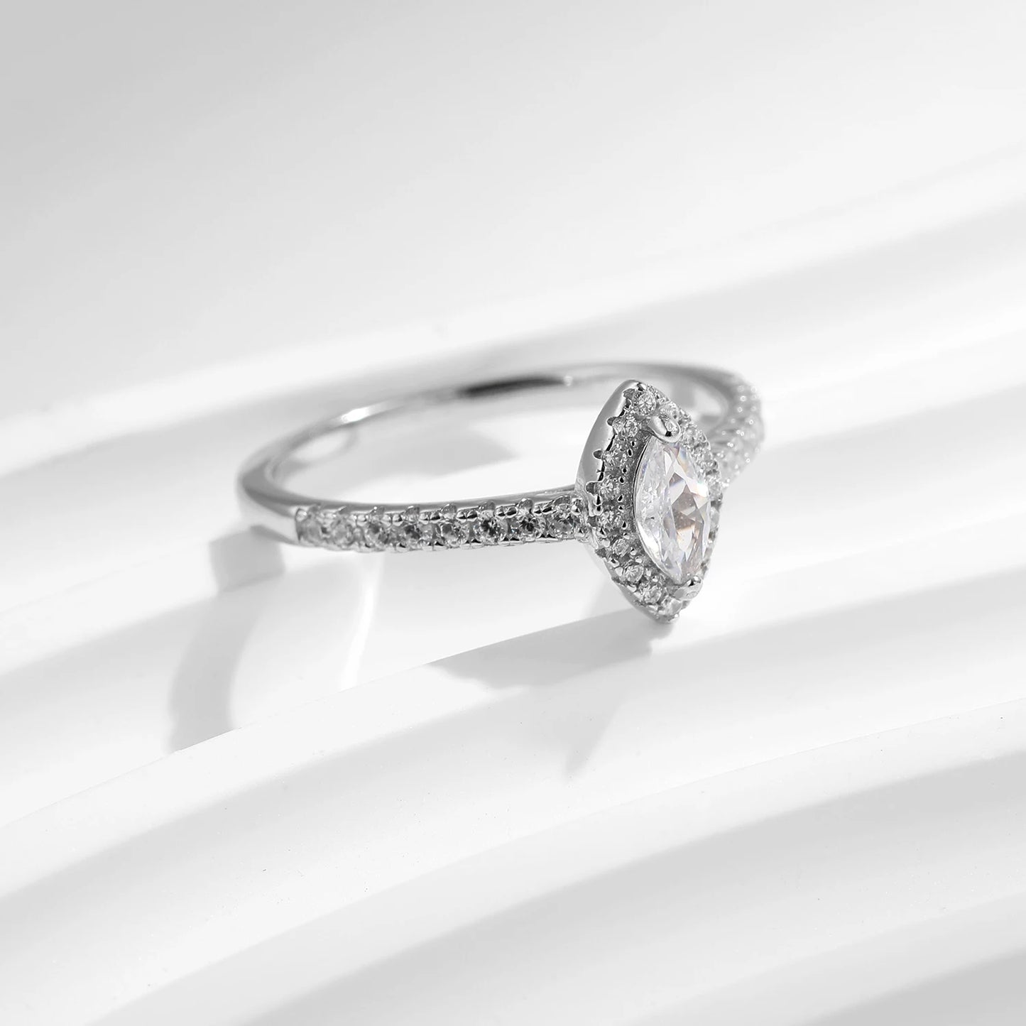 Marquise Cut CZ 925 Sterling Silver Ring