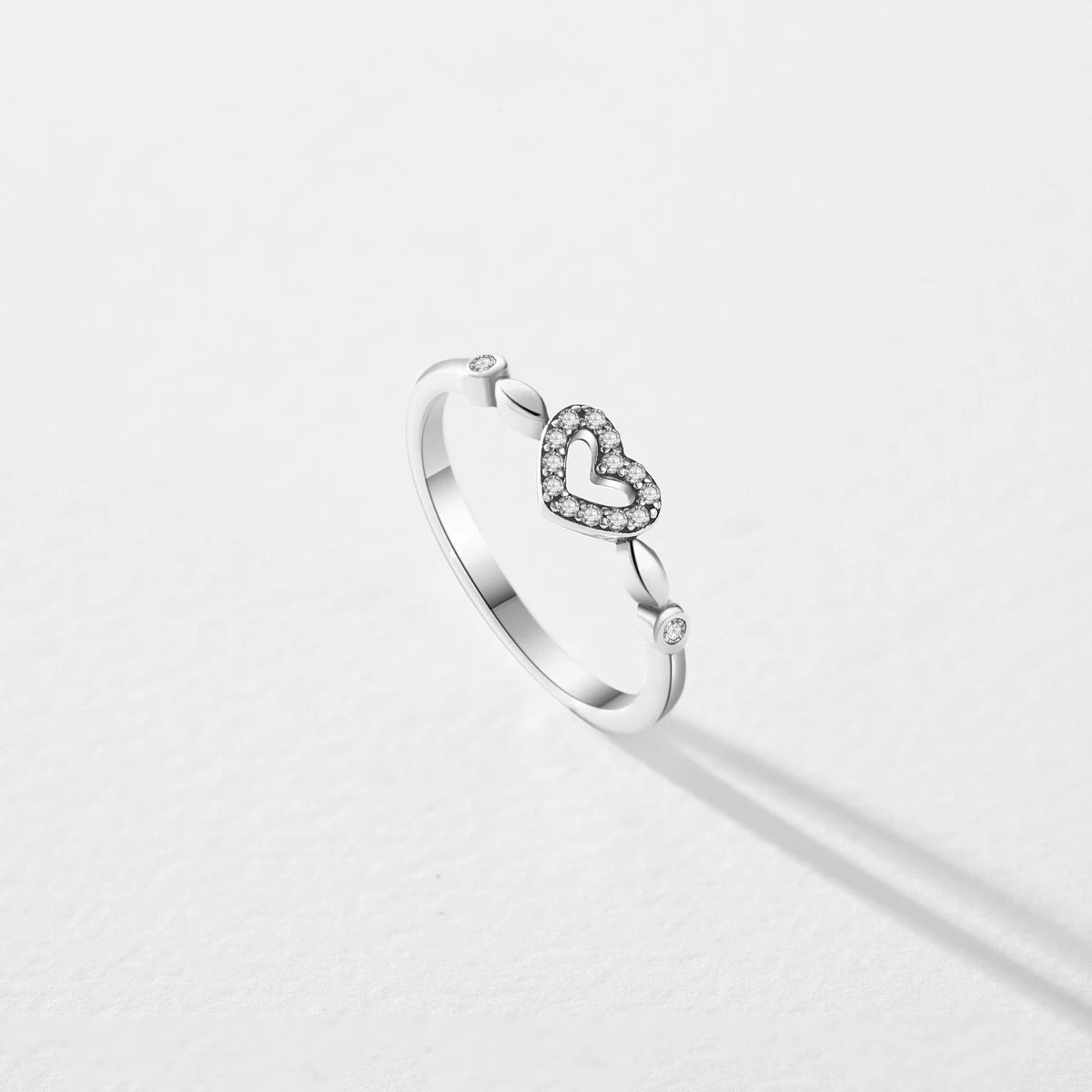 Real 925 Sterling Silver Heart Ring