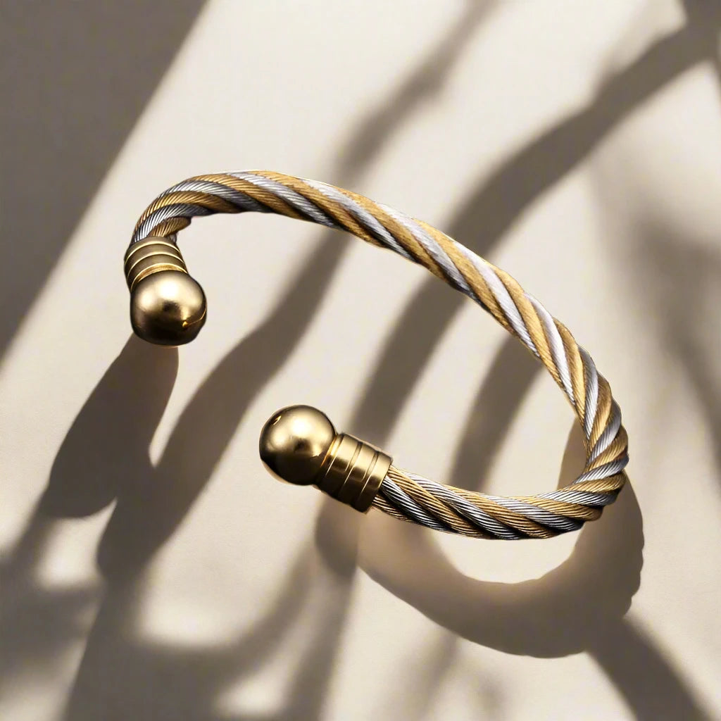 Stainless Steel Twisted Bangles