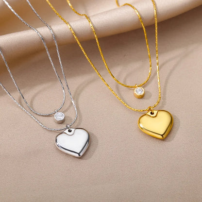 Stainless Steel Multilayer Necklace (26 Styles)