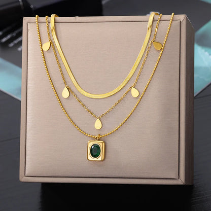 Stainless Steel Multilayer Necklace (26 Styles)