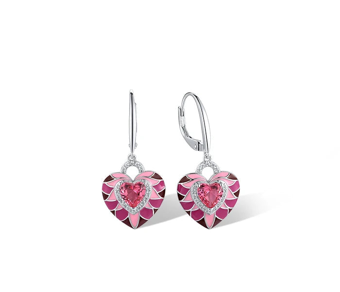 925 Sterling Silver Heart Set