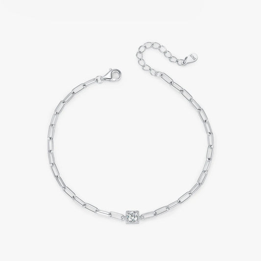 D Color 0.3 Moissanite Diamond 925 Sterling Silver Bracelet