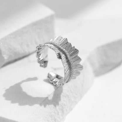 925 Sterling Silver Textured Ring