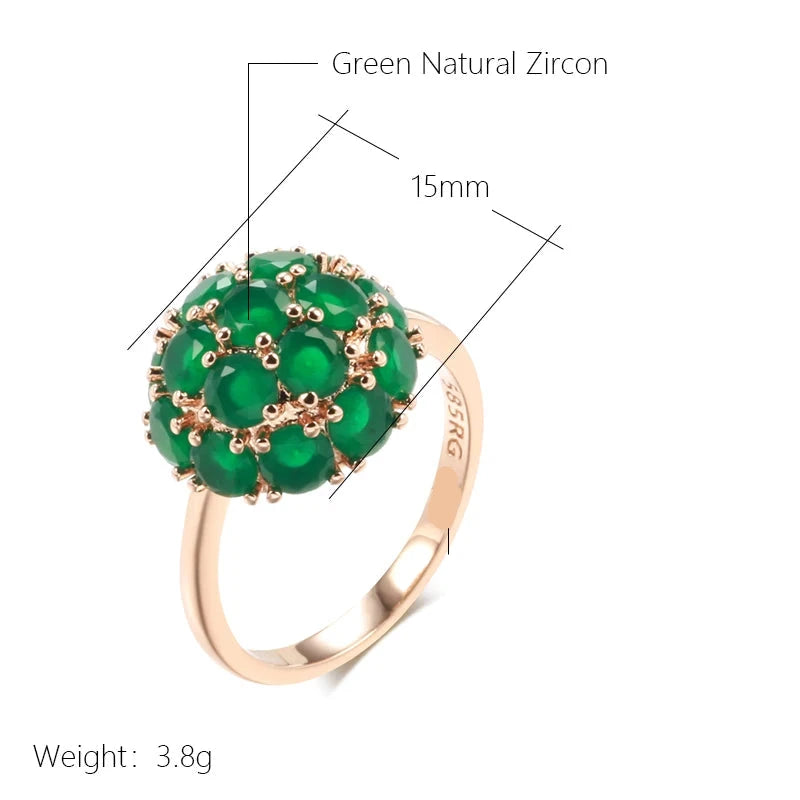 Green Zircon Ring