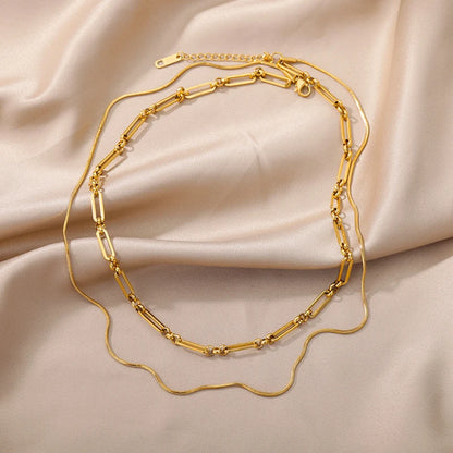 Stainless Steel Multilayer Necklace (26 Styles)