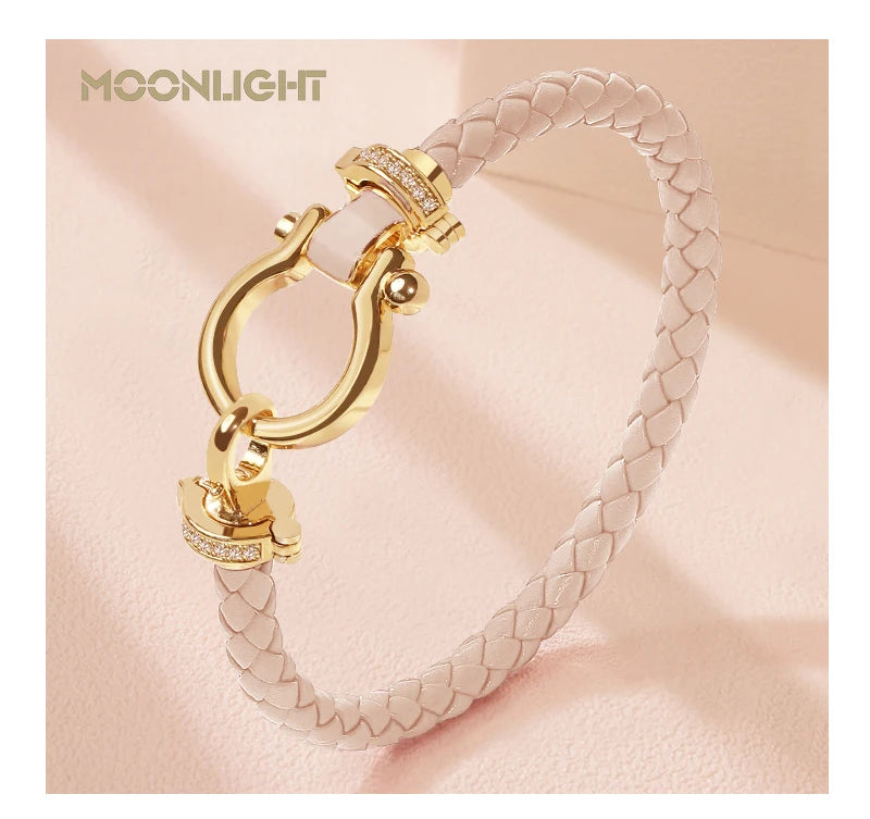 MOONLIGHT Leather Bracelet (Multiple Color Options)