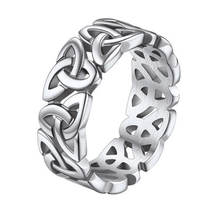 Stainless Steel Hollowed Out Irish Celtic Knot